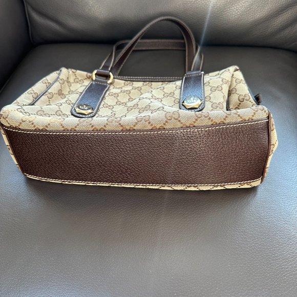 PREOWNED A++ Condition. Practically New Gucci GG Monogram Boston Handbag - Picture 2 of 16